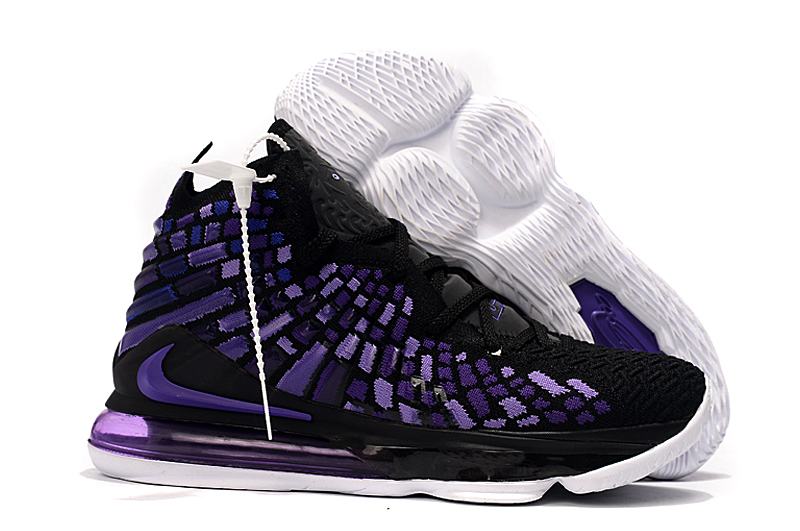 Nike Lebron James 17 Air Cushion Shoes Black Purple